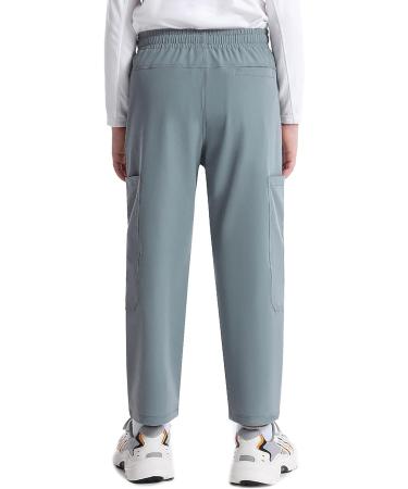Roadbox Boys Hiking Cargo Pants - Youth Drawstring Quick Dry Waterproof Trousers in Grey - X-Large - Buy Online on GoSupps.com