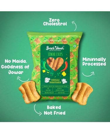 SnackAmor Jowar Chips Value Packs Chilli Chataka 25g - Buy Online on GoSupps.com