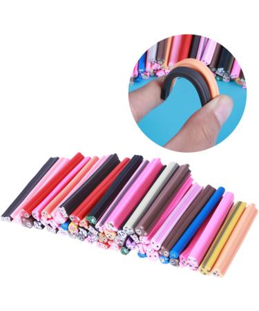 Healeved 50pcs Nail Art Stickers DIY Nail Art Fingertip Nail Rings Sticks Scrapbooks Nailart Manicure Nails Stickers Customizable Spray Talcum Scrapbook Book Decorate 3D Polymer Clay medium As Shown - Buy Online on GoSupps.com