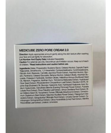 APR Co Ltd Medicube Zero Pore Cream 20 cream with hyaluronic acid panthenol and allantoin to reduce the visibility of pores 50 ml - Buy Online on GoSupps.com
