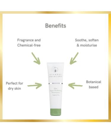  Eternal Skincare Eternal Skincare - Aloe Super Moisturizer (100ml) Fragrance Free - Rich in Aloe Vera - For Dry & Sensitive Skin - For Body & Face - Made in the UK - Buy Online on GoSupps.com