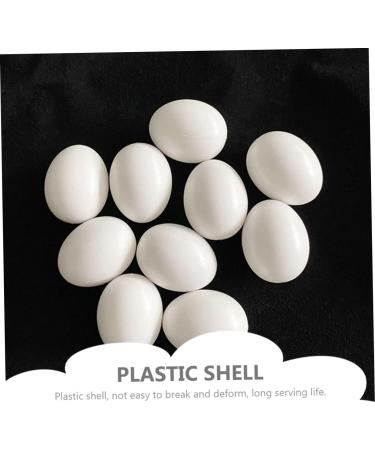 Housoutil 12pcs Bird Supply Festival Eggs Minieggs Portable Simulated Egg Xuan Feng Plastic White Parrot 1.9x1.6cm White - Buy Online on GoSupps.com