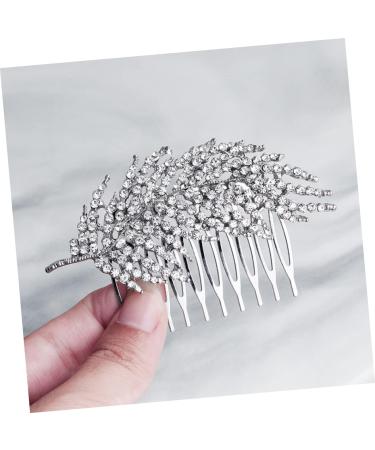 DOITOOL Hair Teasing Comb Crystal Headpiece Pearl Hair Clip Rhinestone Hair Comb Pearl Hair Pin Pearl Hair Accessories Bridal Hair Comb Bridal Comb Classic Style Branch Bride - Buy Online on GoSupps.com