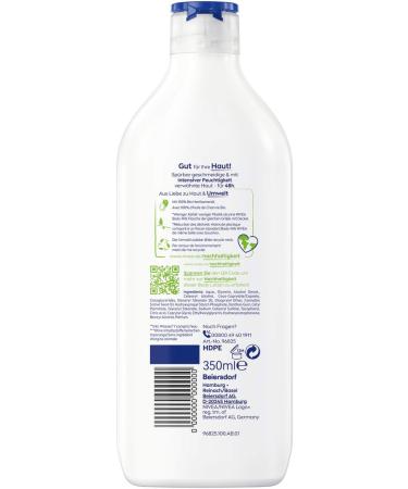 Nivea Natural Balance Organic Hemp Seed Oil & Gentle Care Body Lotion (350 ml) Moisturising Lotion Natural Skin Care for Very Dry Skin - Buy Online on GoSupps.com