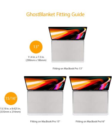 UPPERCASE GhostBlanket Screen Keyboard Imprint Protection Microfiber Liner for MacBook Pro/Air 13 & 14 - Buy Online on GoSupps.com