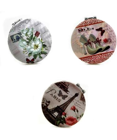 Round Mirror Double Side Mirror Portable Makeup Mirror Small Portable Mirror Decorative Handheld Mirror Handheld Magnifying Mirror Small Handheld Mirror Miss Travel Mirror Girl - Buy Online on GoSupps.com