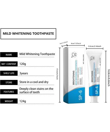 Cleaning Toothpaste - Removes Tough Stains Boosts Teeth Brightness Strengthens Teeth Long-Lasting Freshness Easy Daily Use(5pcs) - Buy Online on GoSupps.com