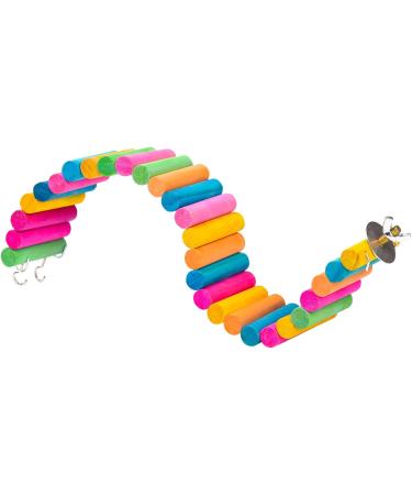 NAUZE Hamster Ladder Hamster Toys Hamster Entertainment Facilities Wooden Pet Ladder Ladder for Small Pet (Multicolor) Colour - Buy Online on GoSupps.com