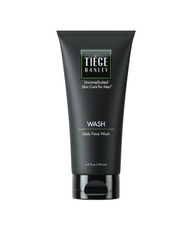 Tiege Hanley Daily Face Wash for Men (WASH) | Gently Removes Dirt Grime & Excess Oil | Feel Cleansed & Refreshed | Fragrance Free | Dry or Sensitive Skin | 6.5 ounces | Uncomplicated Skin Care for Men 6.5 Fl Oz (Pack of...