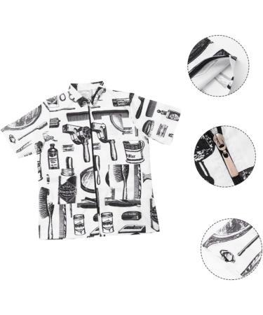 Beatifufu Hair Cutting Technician in Hairdressing Overalls Abrigos Para Hombres Salon Mens Jackets Work Overalls for Women Spa Uniforms Womans Tank Tops Grooming Smock Clothing Fiber White - Buy Online on GoSupps.com