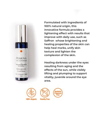 Jessica Wellness Pomona Eye Contour Serum - Under Eye Bags & Fine Lines Reducer, Puffiness Reducing Formula | 10mL - Buy Online on GoSupps.com