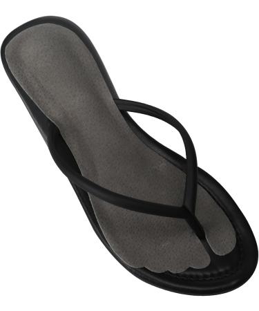 2 Pairs Anti-Slip Pigskin Flip Flop Inserts - Pain Relief Cushion Insoles with Arch Support for Women Size 8.5-11.5 - Black & Gray - Buy Online on GoSupps.com