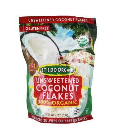 Let's Do Organic Coconut Flakes - 7 oz 7 Ounce (Pack of 1)