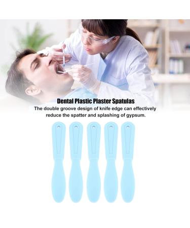 5pcs Dental Plastic Spatula Set - Impression Tool Mixing Knife & Plaster Spatula for Alginate Materials - Light Blue - Buy Online on GoSupps.com