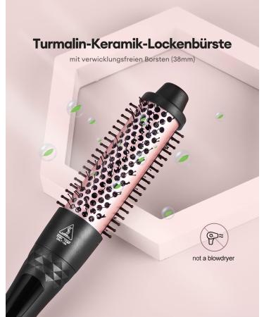 CCKeyin 4 in 1 Curling Iron Set | 9-38mm Ceramic Curling Bar & Brush - Pink | Perfect for Large & Small Curls International Shipping Available - Buy Online on GoSupps.com