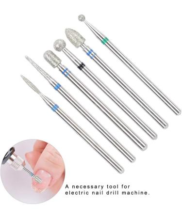 6Pcs Stainless Steel Nail Drill Bit Set - Manicure Nail Art File Bits Tools (#8) - Buy Online on GoSupps.com