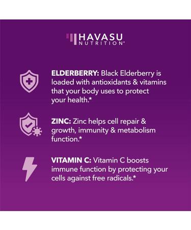 Havasu Nutrition Elderberry Gummies - Immune Support, 60 Count - Buy Online on GoSupps.com