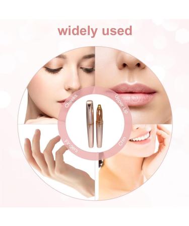 Women's Electric Eyebrow Trimmer & Hair Remover - Painless Precision Razor for Face Chin & Neck - Buy Online on GoSupps.com