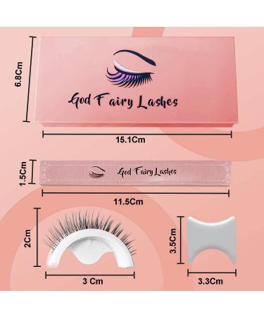 God Fairy Reusable Self-Adhesive Eyelashes 3 Pairs with Mascara - Natural Look, Easy to Apply, Waterproof False Eyelashes - Buy Online on GoSupps.com