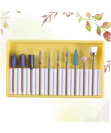 Beavorty 2 Sets Nail File Drill Bits Grit Manicure sand tool nail grinding polisher Nail Art supplies Nail Drill Replacement Bits Gel Nails Bit Cuticle Drill Bits Grinding head alloy 5x1cmx2pcs Yellowx2pcs - Buy Online on GoSupps.com