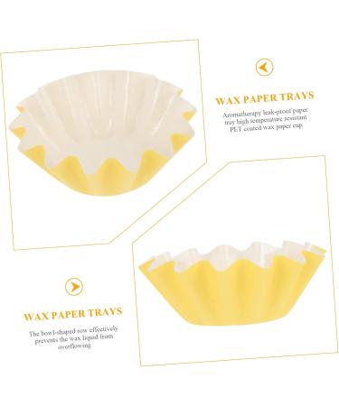 Warmhm 50 Waxed Cardboard Cup Inserts for Candle Making - PET-Coated 9x9x8cm Ideal for Melting Furnaces - Buy Online on GoSupps.com