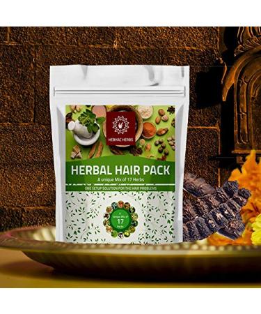 Hebhac Herbs Herbal Hair Mix Powder - 17 Traditional Herbal Oils for Thick Long Hair Growth - 7 oz - Buy Online on GoSupps.com