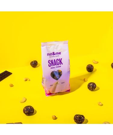 Energy balls cocoa and hazelnut1 kg nut&me | No added sugar | Gluten free | Suitable for vegan diets | GMO free | Source of energy | Pack 4 x 250 g - Buy Online on GoSupps.com