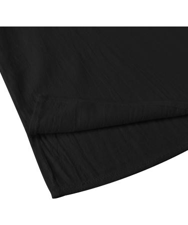 Shop LVCBL Men's Fashion Linen Cotton T-Shirt - Sleeveless Yoga Top in 3XL Black | Stylish Hippie Shirt for Comfort & Versatility - Buy Online on GoSupps.com