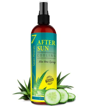 NEW Cooling After Sun Spray with Aloe Vera - For Skin & Face with Instant Sunburn Relief. Unlike Regular Aftersun Lotion  Ours Is Made From Freshly Cut Texas Aloe. With Cucumber & Vitamin E (12 Fl Oz) - Buy Online on GoSupps.com
