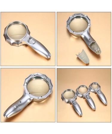 Magnifying Glasses for Hobbies Reading Magnifier Ultra-Large Handheld Magnifying Glass with LED Light High Magnification Magnifying Glass Large-Sized Lighting Reading Magnifying Glass Vision - Buy Online on GoSupps.com