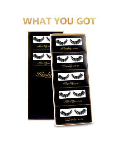Buy 5 Pairs 18mm 3D Mink Lashes - Fluffy Long Reusable & Wholesale | Dramatic Criss-Cross Eyelashes Extension (MT20 - Buy Online on GoSupps.com