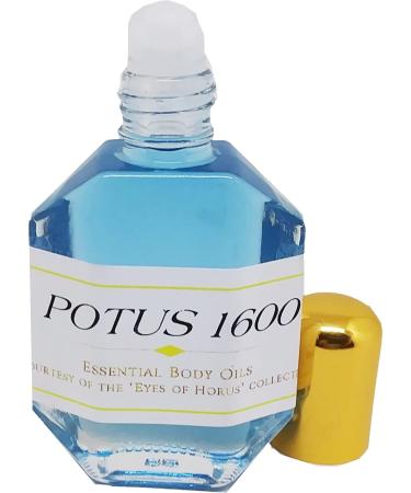 President Obama: POTUS 1600 For Men Scented Body Oil Fragrance Roll-On - Blue - 1/2 oz. - ID#4808 0.5 Fl Oz (Pack of 1)