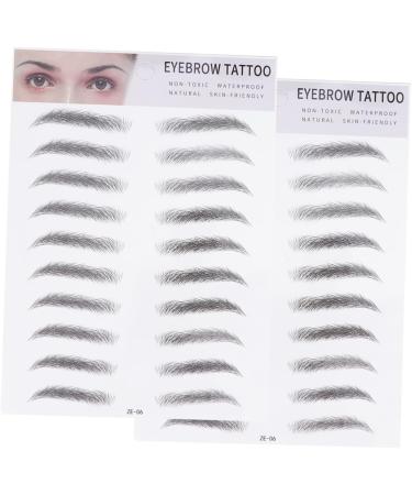 FOMIYES 4 Pcs 3d Eyebrow Stickers 3d Stickers Waterproof Suit Cosmetology Kit Eyebrow Tool Shaper Make up 4d - Buy Online on GoSupps.com