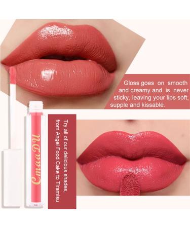 8Pcs Matte Lipstick Set for Dark Skin Women - Long Lasting 24 Hour Wear with Olive Fruit Oil - Dark Red Shades - Buy Online on GoSupps.com
