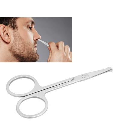 JTLB Round Nose Stainless Steel Nose Hair Scissors - Precision Grooming for Eyebrows Eyelashes & Moustaches | International Shipping Available - Buy Online on GoSupps.com