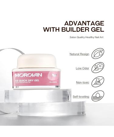 Morovan Builder Gel for Nails - Quick Dry Nail Gel for Women & Girls | Ideal for Strong Long-Lasting Nail Extensions - Buy Online on GoSupps.com