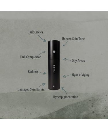 WOAK C4 Men's Tinted Moisturizer BB CC Cream - Medium Shade | Color Correcting Camo Complex | Hybrid Skin Care - Buy Online on GoSupps.com