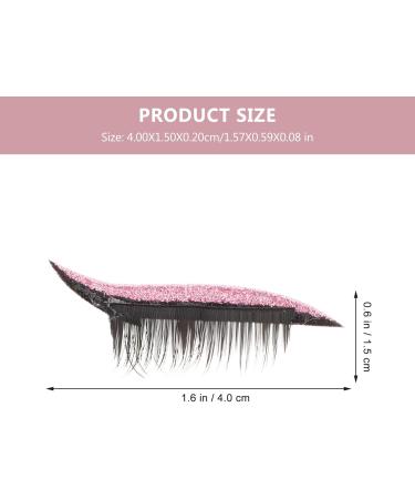 Beavorty 4 Pairs False Eyelashes Eye Makeup Sticker Women Wispy Eye Lashes Shiny Eyeliner Stickers Invisible Eye Line Strip Sticker Fake Lashes Eyelash Sticker Man Lip Gloss Plastic Dense - Buy Online on GoSupps.com