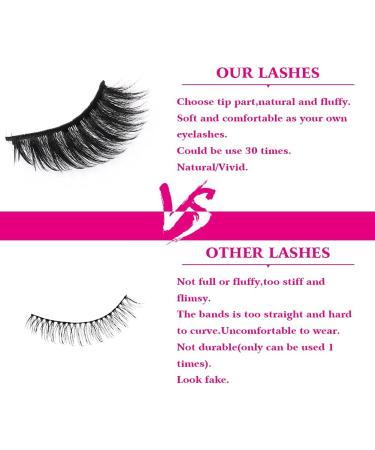 False Eyelashes 3D Faux Mink Fake Eyelashes Handmade by FADVAN Dramatic Thick Crossed Cluster False Eyelashes (5 Pairs) - Buy Online on GoSupps.com