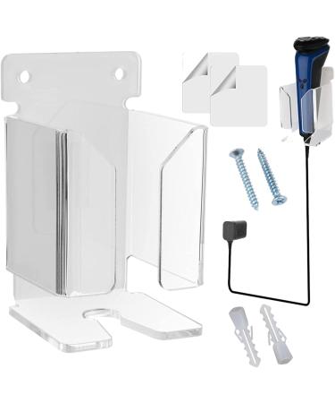 Shakven Electric Shaver Stand Waterproof Acrylic Electric Shaver Holder Large Shaver Holder Space Saving Shaver Stand for Most Electric Shavers Transparent - Buy Online on GoSupps.com