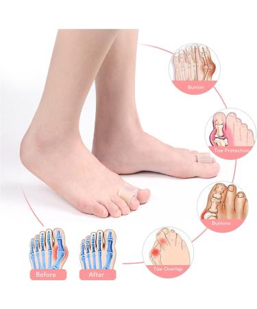 Toe Corrector Spacer: Bunion Preventing Ring Sleeves - 3 Pair Set for Nail Problems - Buy Online on GoSupps.com