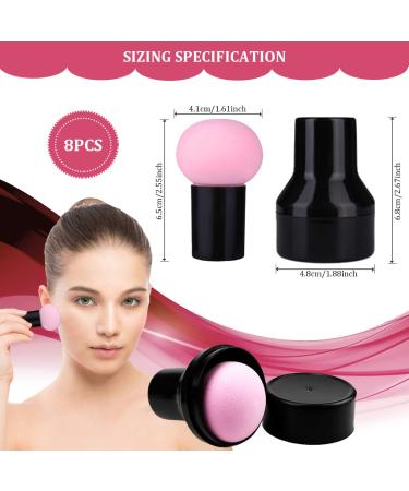 Fercaish 8-Piece Mushroom Powder Tasting Set - Versatile Makeup Sponges for Foundation Concealer & Powder - Wet & Dry Beauty Tools - International Shipping Available - Buy Online on GoSupps.com