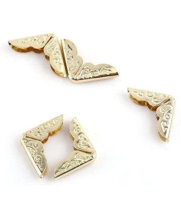 Metal Book Corner Protectors - 100 Pack Golden Yellow for Scrapbooking, Albums & Menus - Buy Online on GoSupps.com