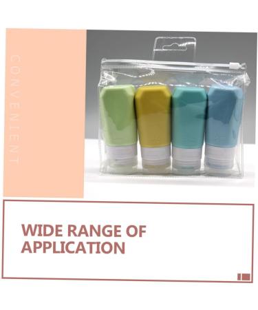 Beatifufu Travel Toiletries 1 Set Silica Gel Bottle Storage Cosmetic Bottle Travel Squeeze Bottle - Buy Online on GoSupps.com