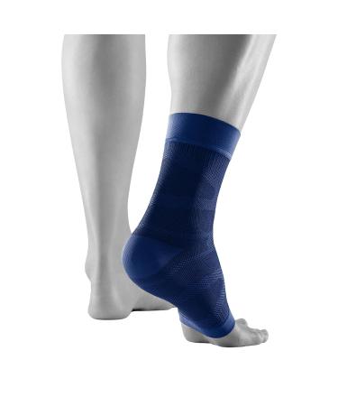 Bauerfeind Sports Compression Ankle Sleeve - Unisex XL Bandage for Running Fitness & Ball Sports - Ankle Support & Protection in Navy - Buy Online on GoSupps.com
