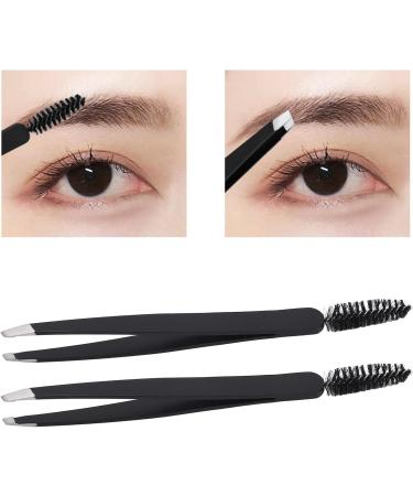 Sonew Eyelash Grafting Tweezer Eyebrow Tweezer with Tail Eyebrow Brush Oblique Mouth Design Easy to Use Lash Nipper for Makeup - Buy Online on GoSupps.com