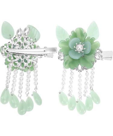 FRCOLOR Hanfu Hair Clip Pairs Antique pair clip flower pearl hairpins bedazzler Alligator Clamps jewelry chinese clips classical Miss Glass Chinese Hairpin - Buy Online on GoSupps.com