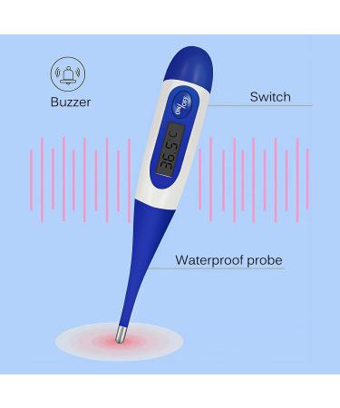 Digital Pet Thermometer | Waterproof Veterinary Thermometer for Pets | Reminder Function for Dogs, Cats, Horses, Cattle, Pigs, Sheep - Buy Online on GoSupps.com