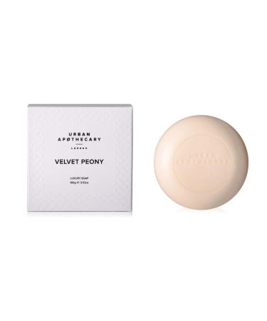 Urban Apothecary Luxury Bar Soap - Velvet Peony - 100g Velvet Peony 3.5 Ounce (Pack of 1)