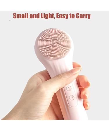Lumiglow Facial Cleanser Lumiglow Facial Cleanser Set Electric Face Washing Brush Waterproof Rechargeable Silicone Face Washing Brush 5 Adjustable Speeds Pink - Buy Online on GoSupps.com